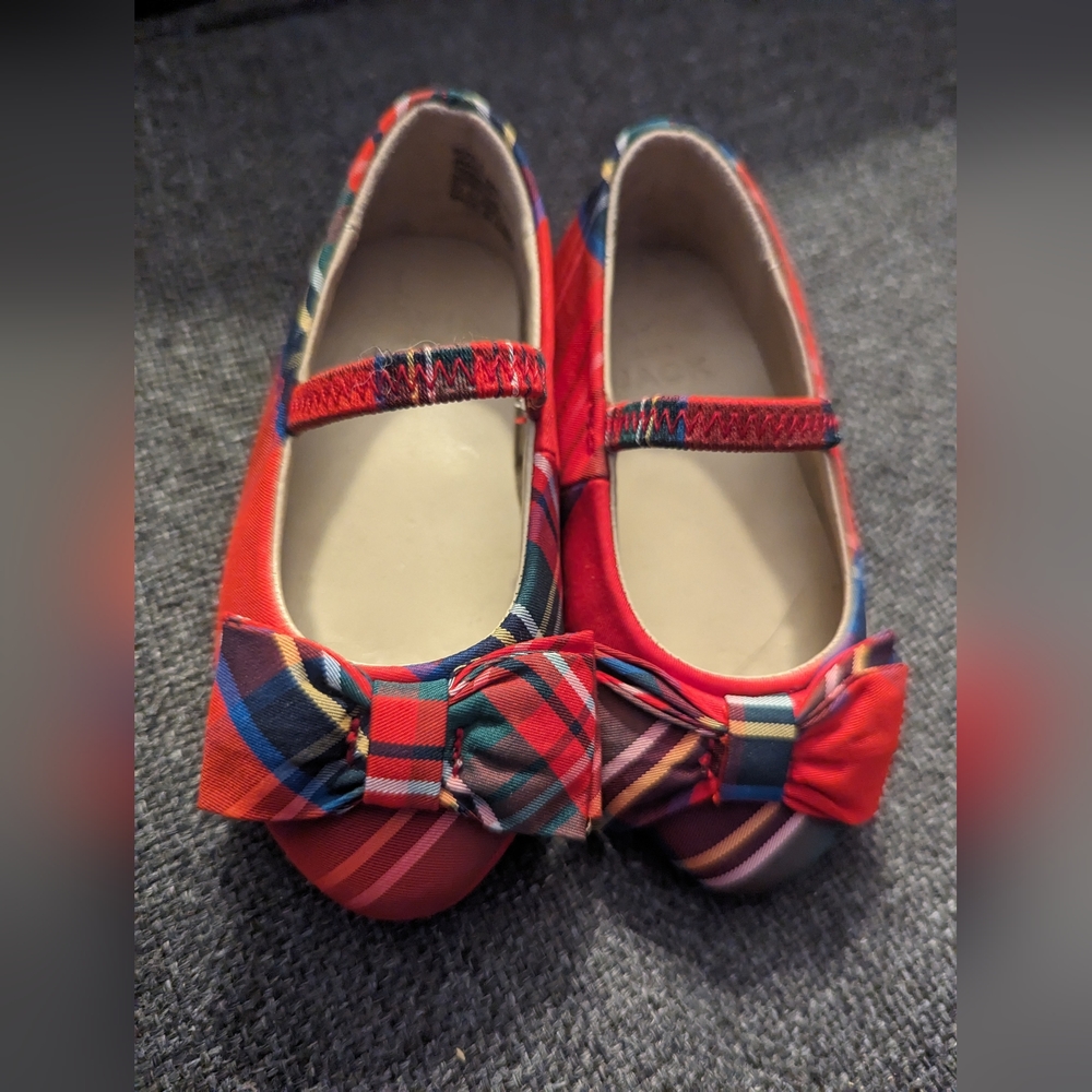 Janie and jack plaid shoes size 4